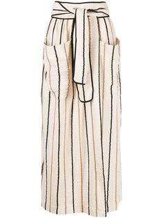 Three Graces полосатая юбка с завязками