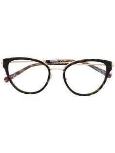 MISSONI EYEWEAR очки в оправе кошачий глаз черепаховой расцветки