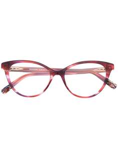 MISSONI EYEWEAR очки в оправе кошачий глаз с узором
