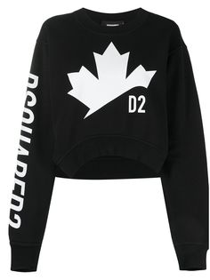 Dsquared2 толстовка D2 Leaf асимметричного кроя