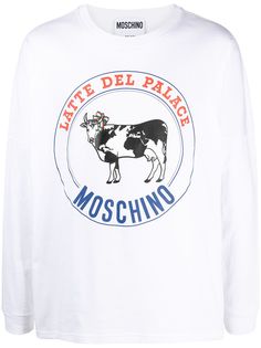 Moschino футболка с длинными рукавами из коллаборации с Palace