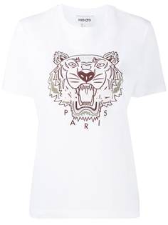 Kenzo футболка с вышивкой Tiger
