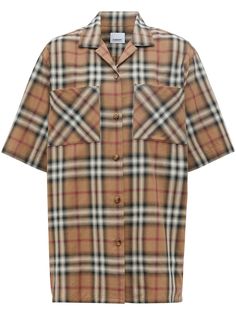 Burberry рубашка в клетку Vintage Check с эффектом омбре