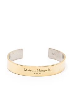 Maison Margiela кафф с тисненым логотипом