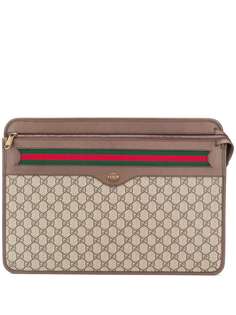 Gucci клатч Ophidia GG с полосками