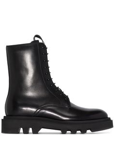 Givenchy ботинки в стиле милитари на шнуровке