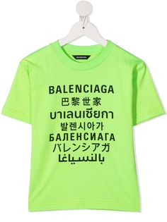 Balenciaga Kids футболка с логотипом