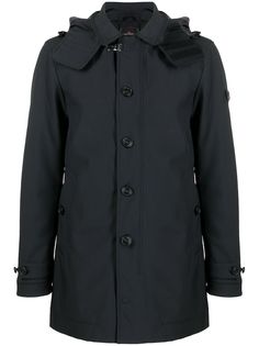 Peuterey однобортное пальто с капюшоном
