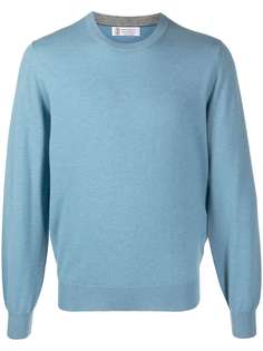 Brunello Cucinelli кашемировый джемпер с круглым вырезом