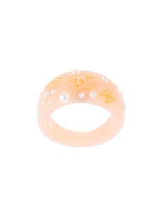 Chanel Pre-Owned кольцо 2003-го года с искусственным жемчугом