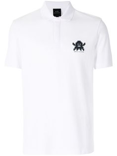 Armani Exchange рубашка поло с принтом