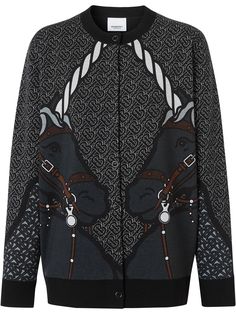 Burberry кардиган с принтом