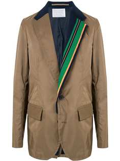 Kolor однобортный пиджак в полоску