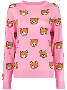 Moschino джемпер вязки интарсия с узором