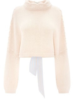 JW Anderson укороченный джемпер с завязками