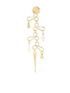 Wouters & Hendrix серьги-гвоздики The Tell-Tale Heart с жемчугом