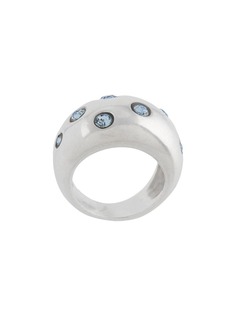 Yves Saint Laurent Pre-Owned кольцо с кристаллами