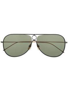 Thom Browne Eyewear солнцезащитные очки-авиаторы TB115