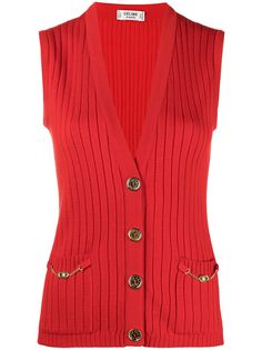 Céline Pre-Owned жилет тонкой вязки pre-owned