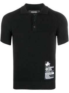 Dsquared2 рубашка поло с нашивкой-логотипом