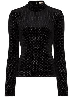 Christopher Kane бархатный топ с кристаллами More Joy