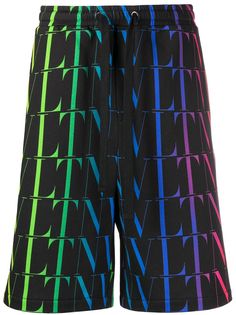 Valentino шорты-бермуды с принтом VLTN Times