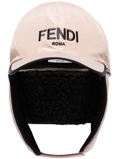 Fendi бейсболка с логотипом и вставками