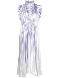Philosophy Di Lorenzo Serafini плиссированное платье с эффектом металлик