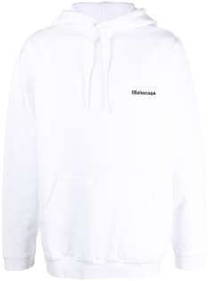Balenciaga худи с вышитым логотипом