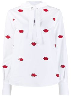 Valentino рубашка Le Rouge с вышивкой