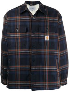 Carhartt WIP клетчатая куртка-рубашка Aiden с флисовой подкладкой
