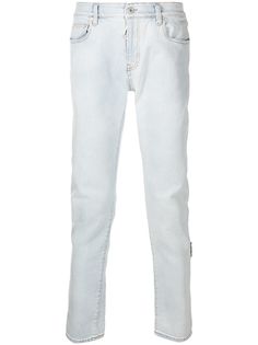 Off-White прямые джинсы с принтом