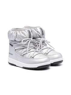 Moon Boot Kids дутые ботинки на шнуровке