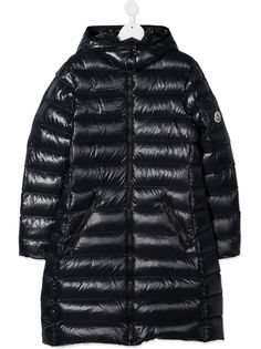Moncler Kids длинный пуховик