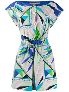 Emilio Pucci ромпер с абстрактным принтом
