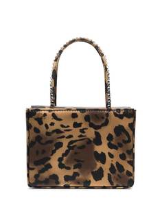 Amina Muaddi мини-сумка с леопардовым принтом