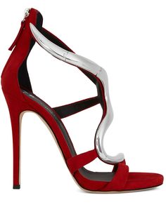 Giuseppe Zanotti босоножки Venere с эффектом металлик