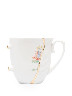 Seletti фарфоровая чашка с цветочным принтом