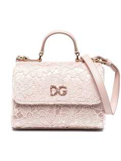 Dolce & Gabbana Kids кружевная сумка с логотипом