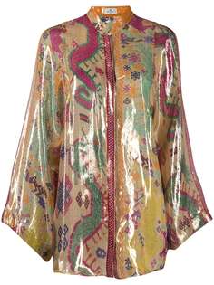 Etro рубашка с абстрактным принтом