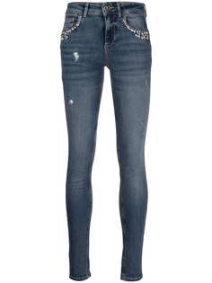LIU JO декорированные джинсы скинни средней посадки