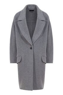 Серое шерстяное пальто Fego Isabel Marant