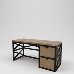 Стол рабочий лофт (kovka object) коричневый 160.0x75.0x60.0 см.