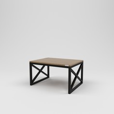 Стол журнальный лофт (kovka object) коричневый 80.0x45.0x60.0 см.