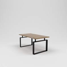 Стол журнальный лофт (kovka object) коричневый 100.0x45.0x50.0 см.