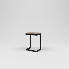 Приставной столик лофт (kovka object) коричневый 40.0x56.0x30.0 см.