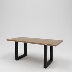 Стол обеденный лофт (kovka object) коричневый 180.0x75.0x80.0 см.