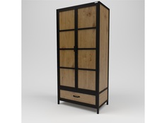 Шкаф лофт (kovka object) коричневый 100.0x210.0x55.0 см.