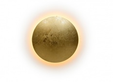 Настенный светильник lunar (iledex) золотой 15 см.