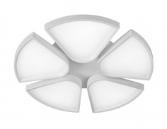 Потолочная люстра bling (iledex) белый 57x9 см.